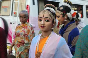 Tempel-prosesjon i Guruvayur, Kerala