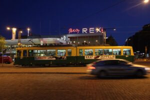 Helsinki etter solnedgang