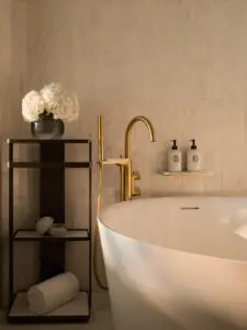 Baderom på The Langham i Bangkok